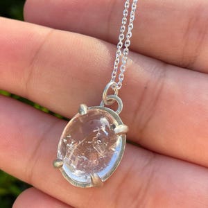 Firth Enhydro Quartz Necklace - sterling silver