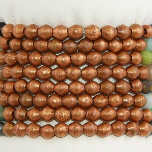 4mm Power of 11 copper and crystal stretchy bracelet image 2