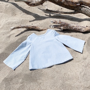 Easy Kids Shirt Sewing Pattern | Baby & Toddler Long Sleeve Top (0-6 Years) | Beginner-Friendly PDF with Step-by-Step Instructions
