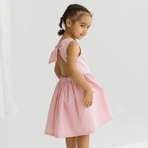 Girls&#39; Dress PDF Sewing Pattern (0-6 Years)- Ribbon Detail | Kids Clothing Pattern