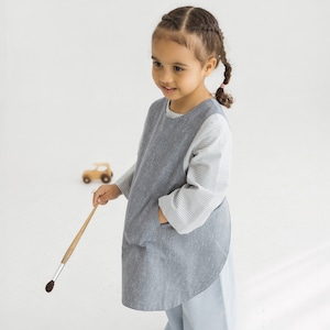 Apron sewing Pattern for 1-10 years kids, Crossed apron for kids, PDF sewing pattern, Reversible apron sewing pattern,  Apron with pocket