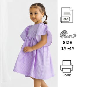 Dress Sewing Pattern for Kids, Dress Pattern, Toddler Dress Sewing Pattern, Summer Dress Pattern, Beginner Sewing Pattern image 9