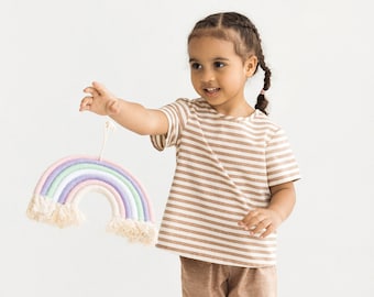 Modello di cucito per maglietta per bambini / 1 M-6YRS / PDF Download immediato / Maglietta per bambini a maniche corte TOP