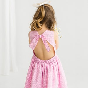 Kinder Schnittmuster, Ärmelloses Sommerkleid Schnittmuster für kleine Mädchen, Kleid mit Rückenfrei Schnittmuster | Größe 0-6Jahre