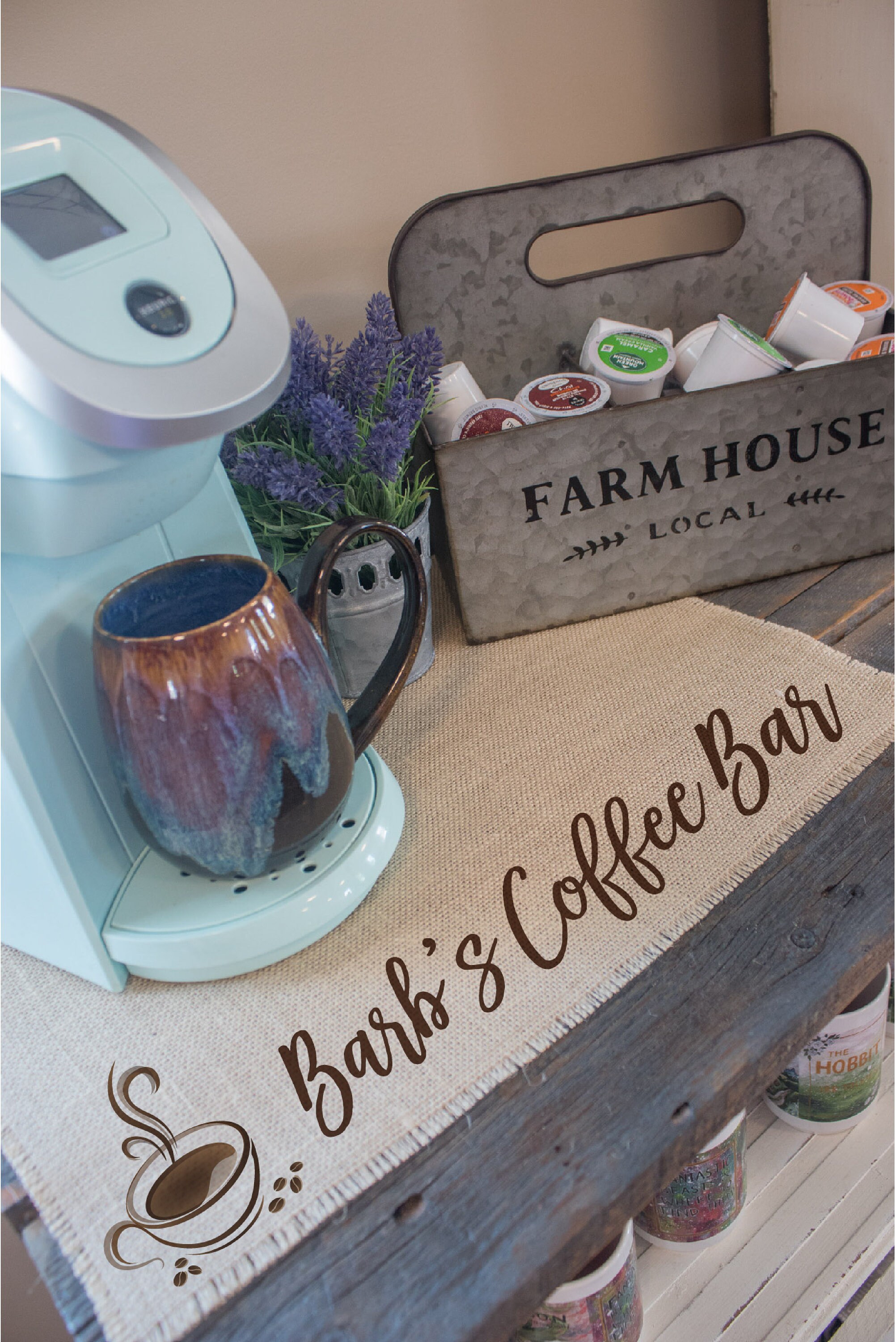 Personalized Coffee Mat Coffee Lover Gift Coffee Lovers Etsy