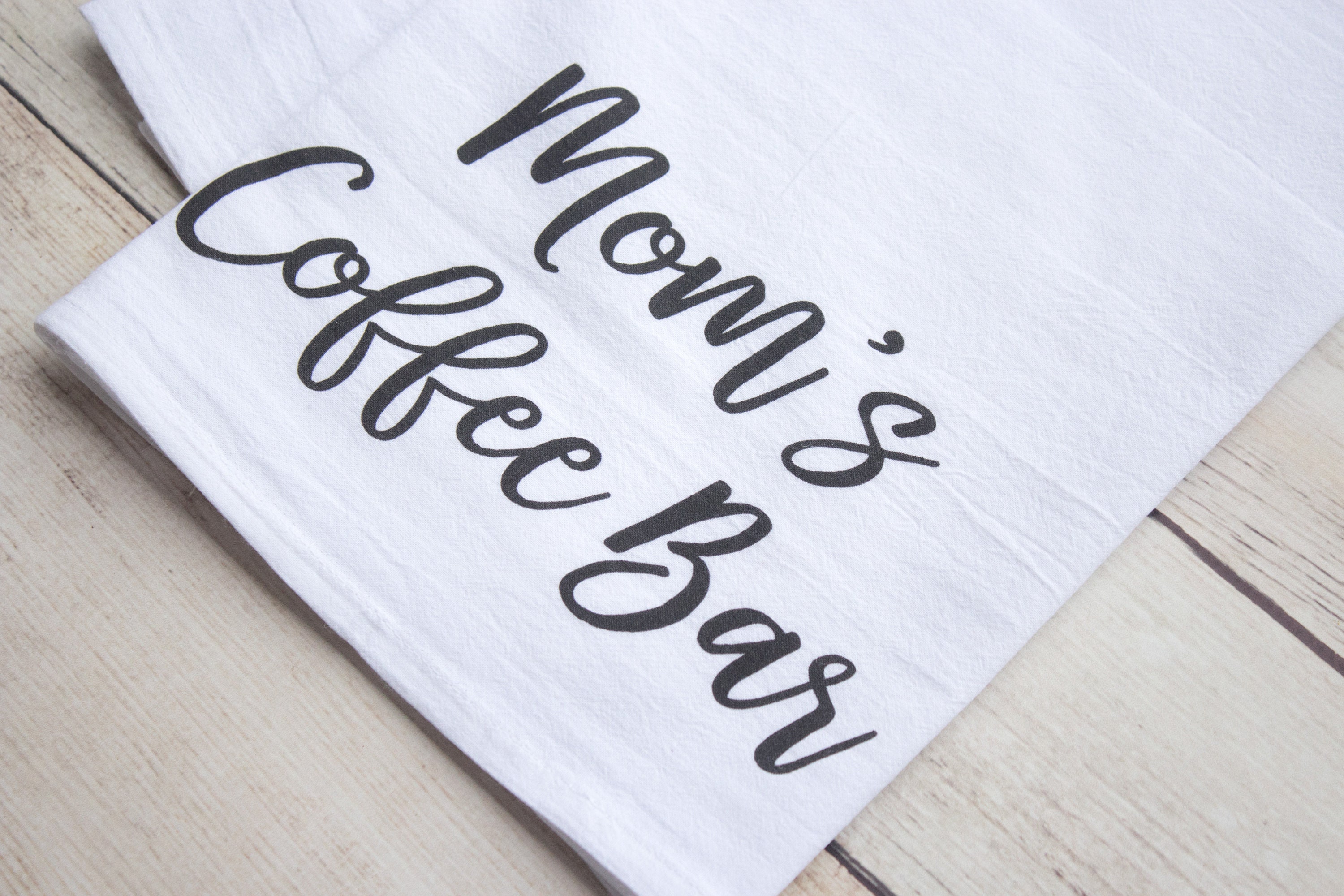 Moms Coffee Bar premium tea towel
