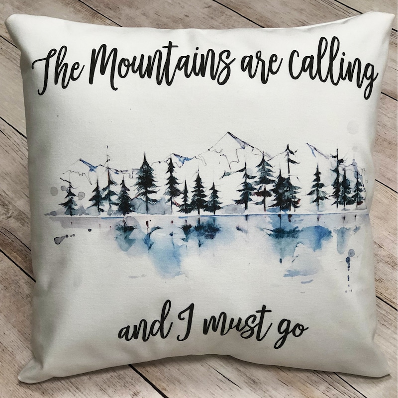 View of Mountain Pillows - Etsy