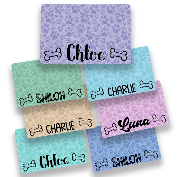 Personalized Dog Bowl Mat Custom Pet Placemat for Your Etsy