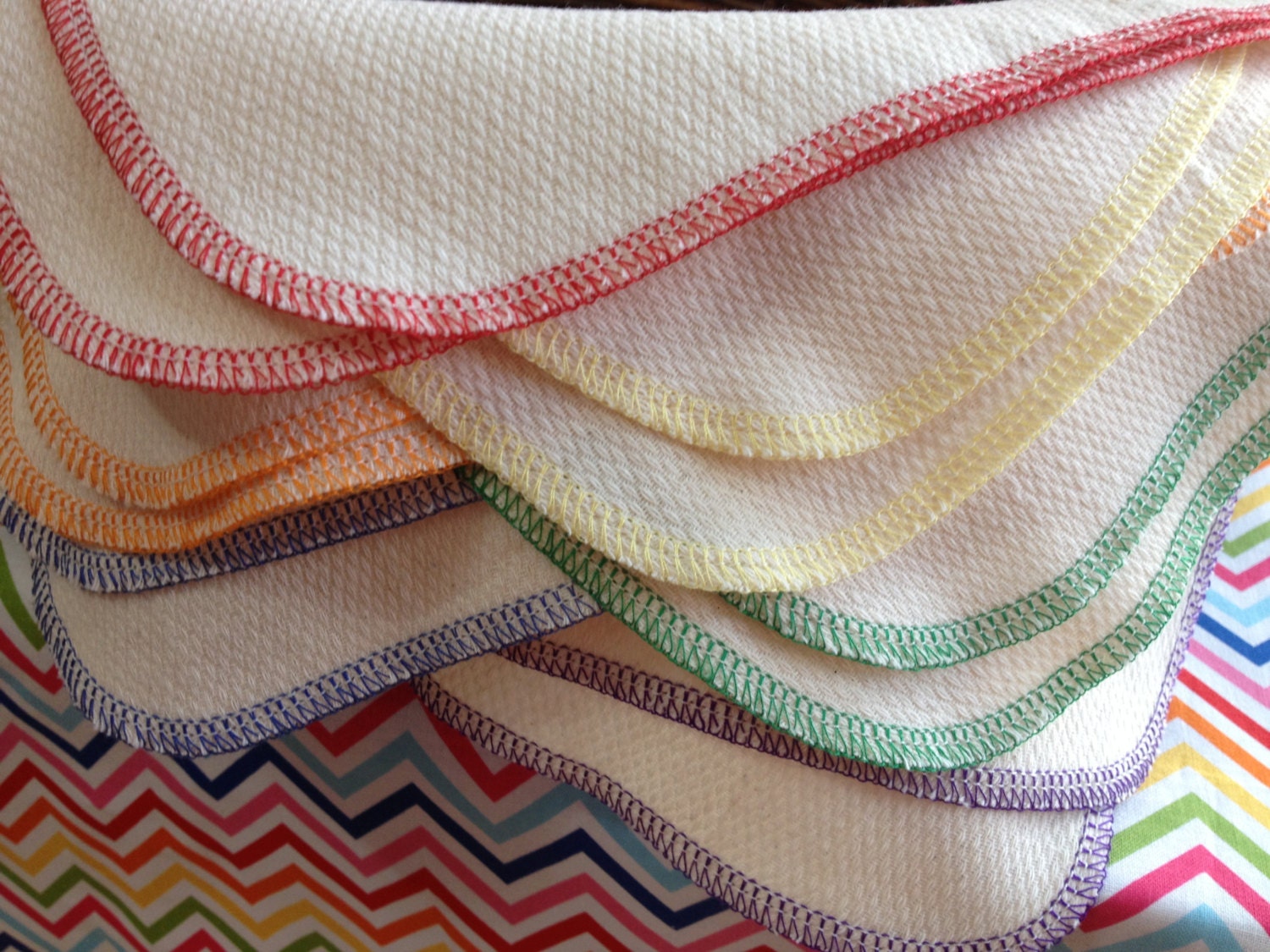 24 Birdseye Paperless Towels in Rainbow Colors reusable paper towel