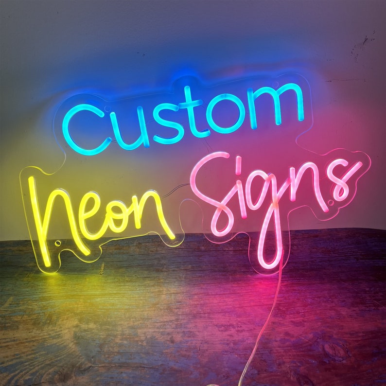 benutzerdefinierte neon zeichen, Hochzeit neon zeichen, led neon zeichen für wand dekor, personalisierte led zeichen hochzeit geburtstag party nacht licht hause schlafzimmer geschenk Bild 1