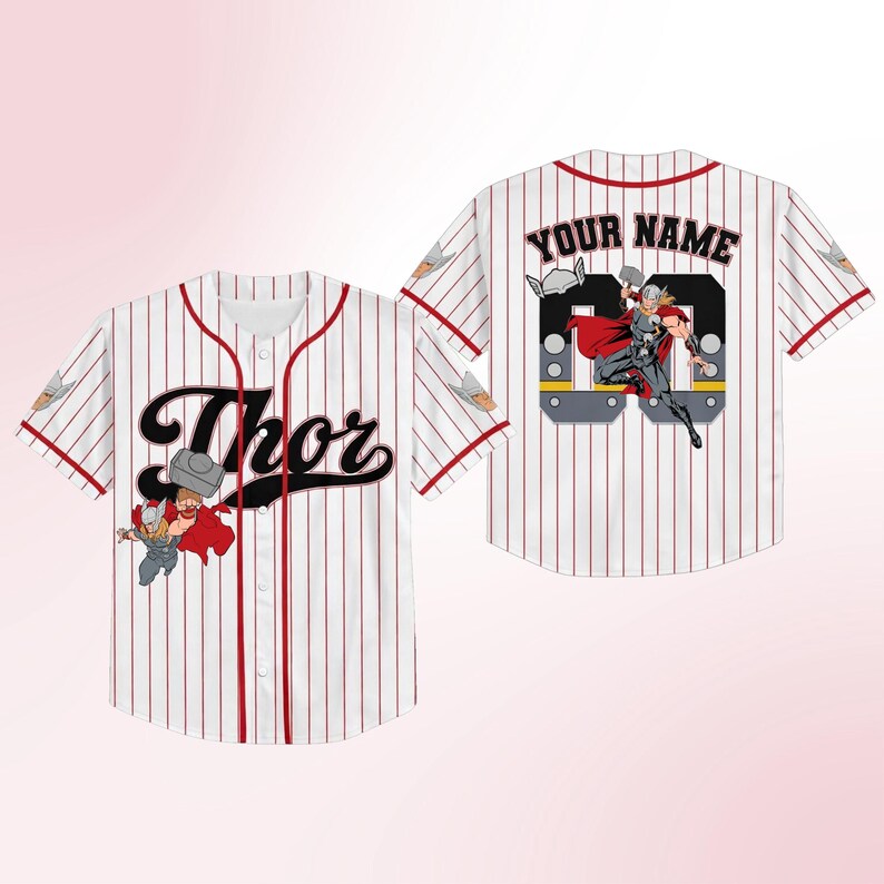 Custom Name and Number Marvel Jersey, Personalized Baseball Shirt with Captain America and Iron Man, Comic Book Jersey Shirt