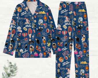 Pijama navideño de Pedro Pascal, camiseta "This Is The Way", pijama familiar mandaloriano, pijama vintage navideño de Star Wars, regalo para un fan