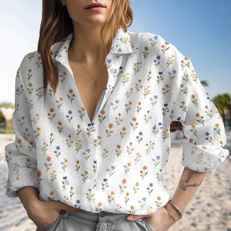Floral Summer Blouse main image 1