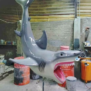 Fiberglass Shark Sculpture