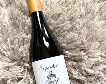 Bridesmaid Proposal Wine Label – Personalized Champagne Label, Custom Bridal Party Gift, I Can't Say I Do Without You