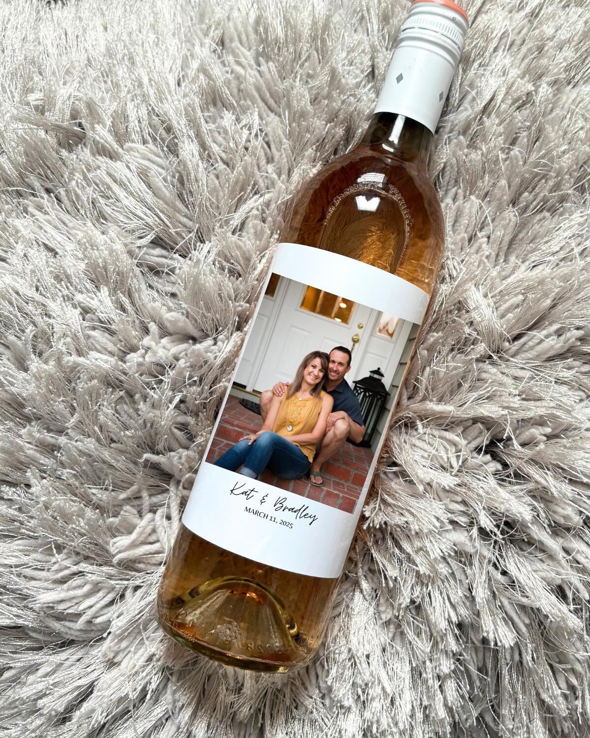 Photo wine label, Custom Wine Label, Wedding Gift, Proposal Gift, Couple Engagement Gifts, 21st birthday wine label, Birthday Wine Stickers