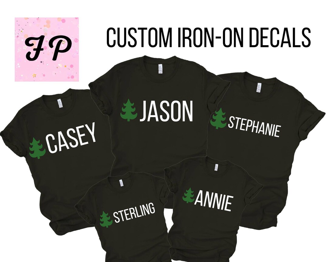 Iron on Transfer for Christmas Shirts, Christmas Vinyl Decal, DIY