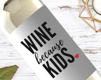 Cadeau pour la fête des mères, étiquette de vin pour la fête des mères, cadeau pour une maman, se marie bien avec une maternité