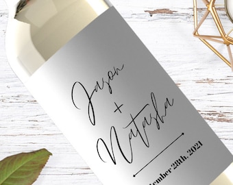 Custom Wedding Wine Labels - Personalized Wine Label - Custom Gift for Couple- Unique Gift - 234