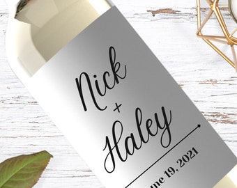 Custom Wedding Wine Labels - Personalized Wine Label - Custom Gift for Couple- Unique Gift - Custom Wedding Favors