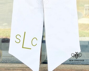 Wreath Sash Monogrammed for Front Door, Year Round Wreath Tie, Mother's Day Gift Ideas, Home Gift