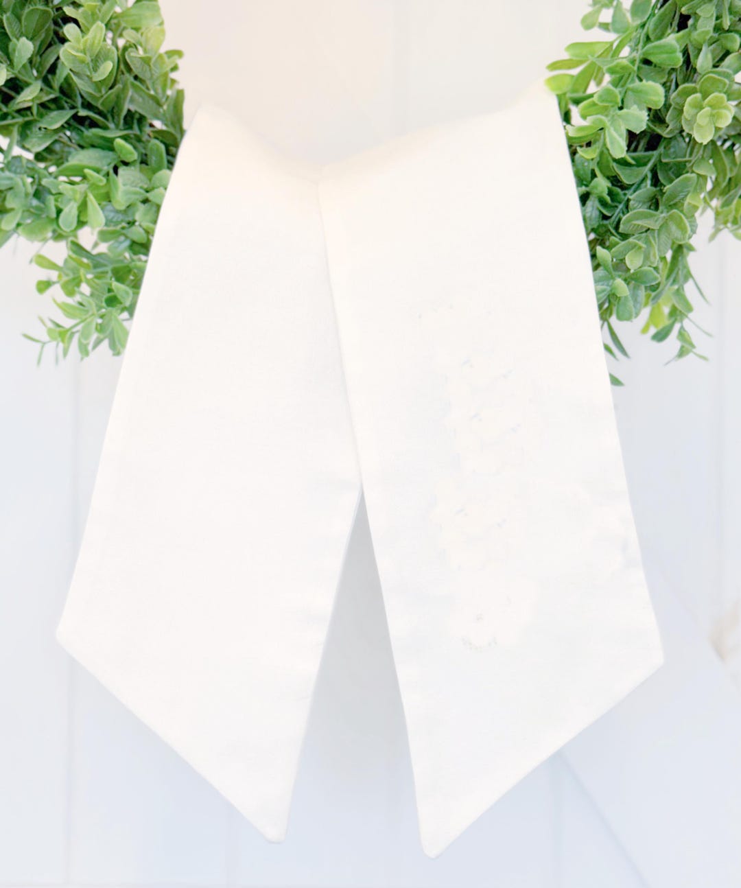 Blank Wreath Sash, Plain White Cotton Embroidery Blanks, Bulk Wholesale ...