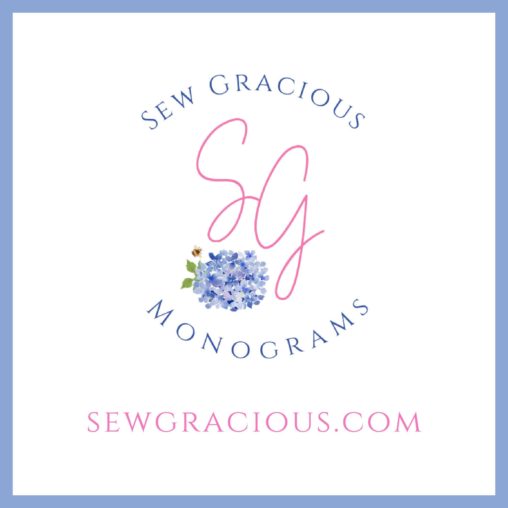 Blue Hydrangea Wreath Sash with Monogram Initial for Front Door Decoration for Home, Party, or Wedding Venue