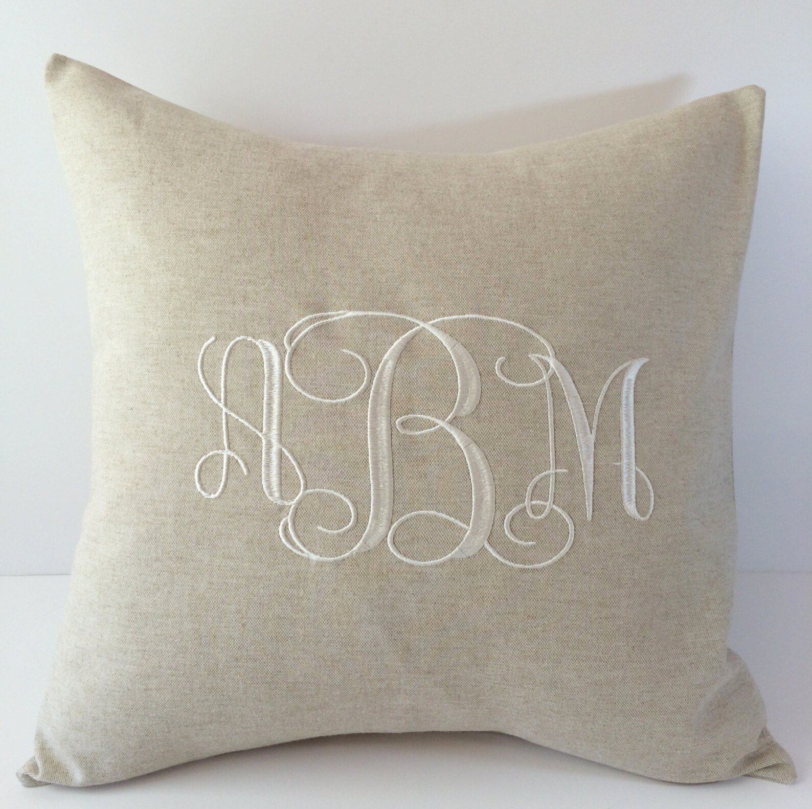 Custom Monogram Pillow Cover Personalized Home Decor Etsy