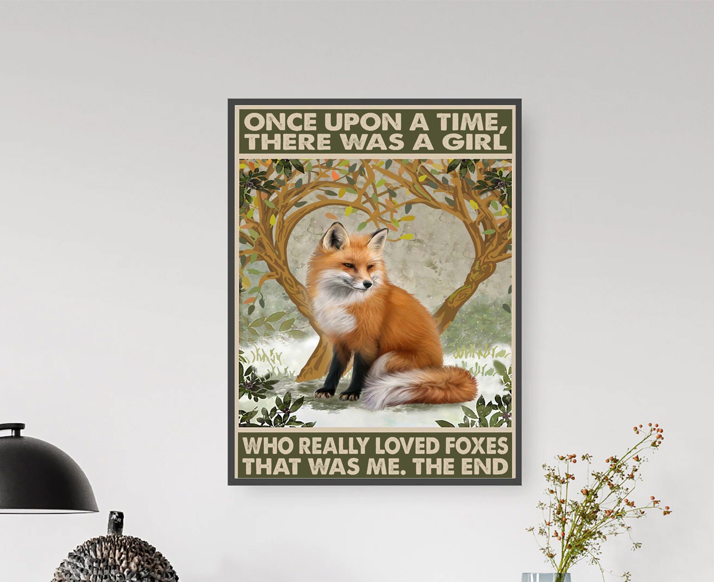 Once Upon A Time There A Girl Who Foxes - Etsy Denmark