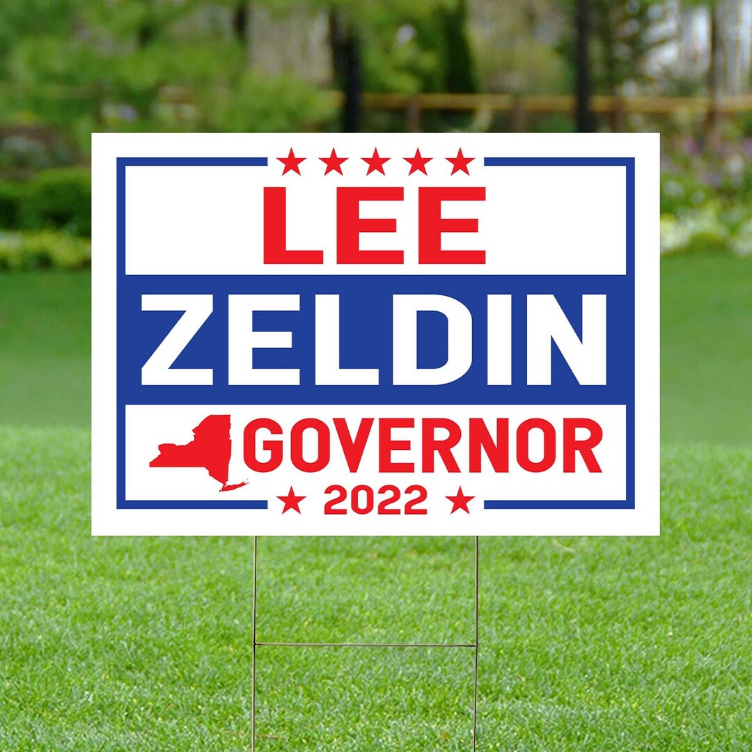 Lee Zeldin Yard Sign Lee Zeldin for Governor Yard Sign Lee Etsy