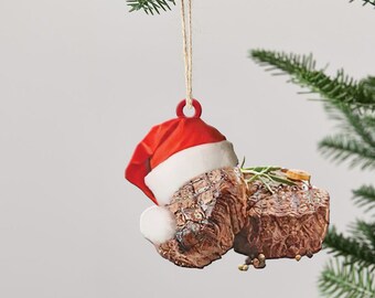 Steak christmas ornament Clearance