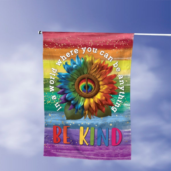 Be Kind Flag Etsy