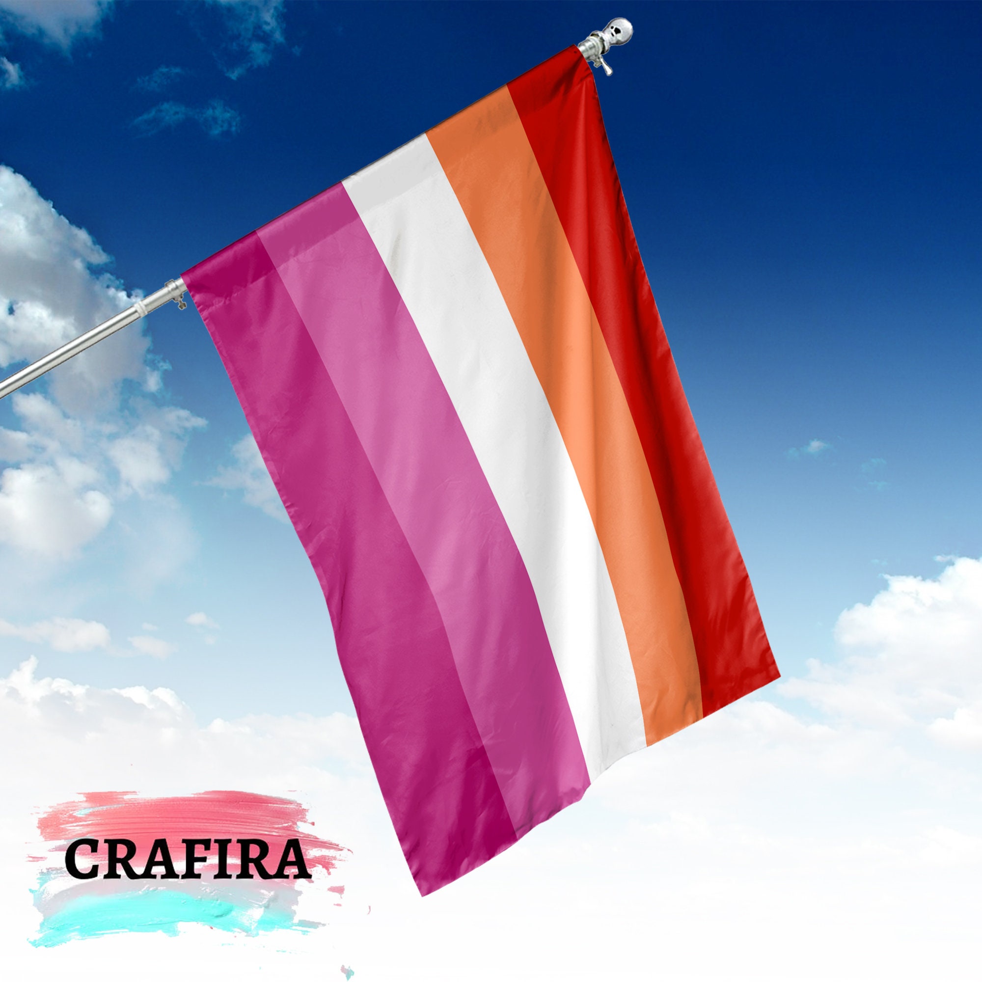 LGBTQ Lesbian Pride Flag LGBTQ Lesbian Inclusive Flag Etsy 日本