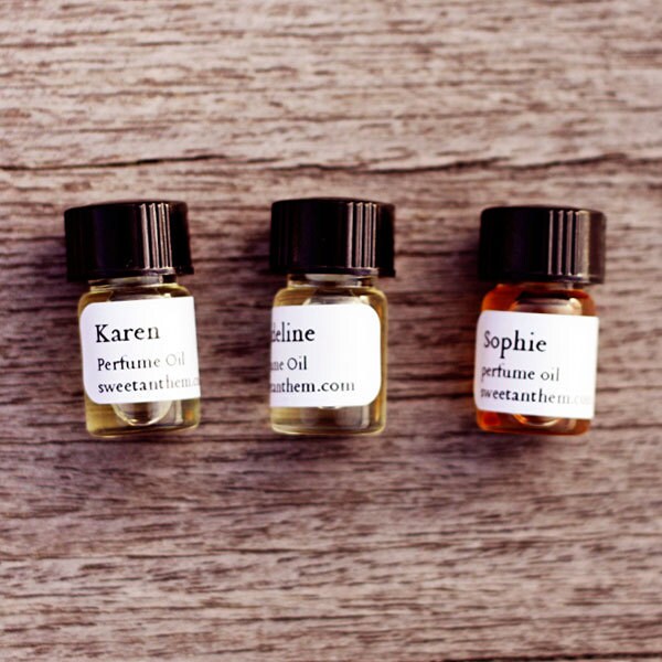 Pick Any (3) Sweet Anthem Perfume Samples - Unique Vegan Friendly Fragrances To Try