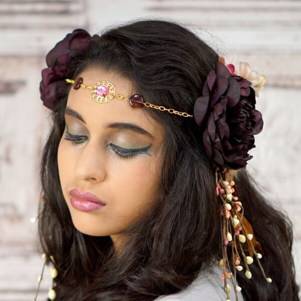 bridal circlet headpiece