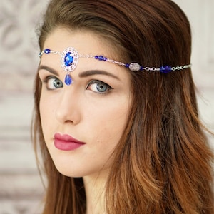 Blue and Silver Circlet Tiara
