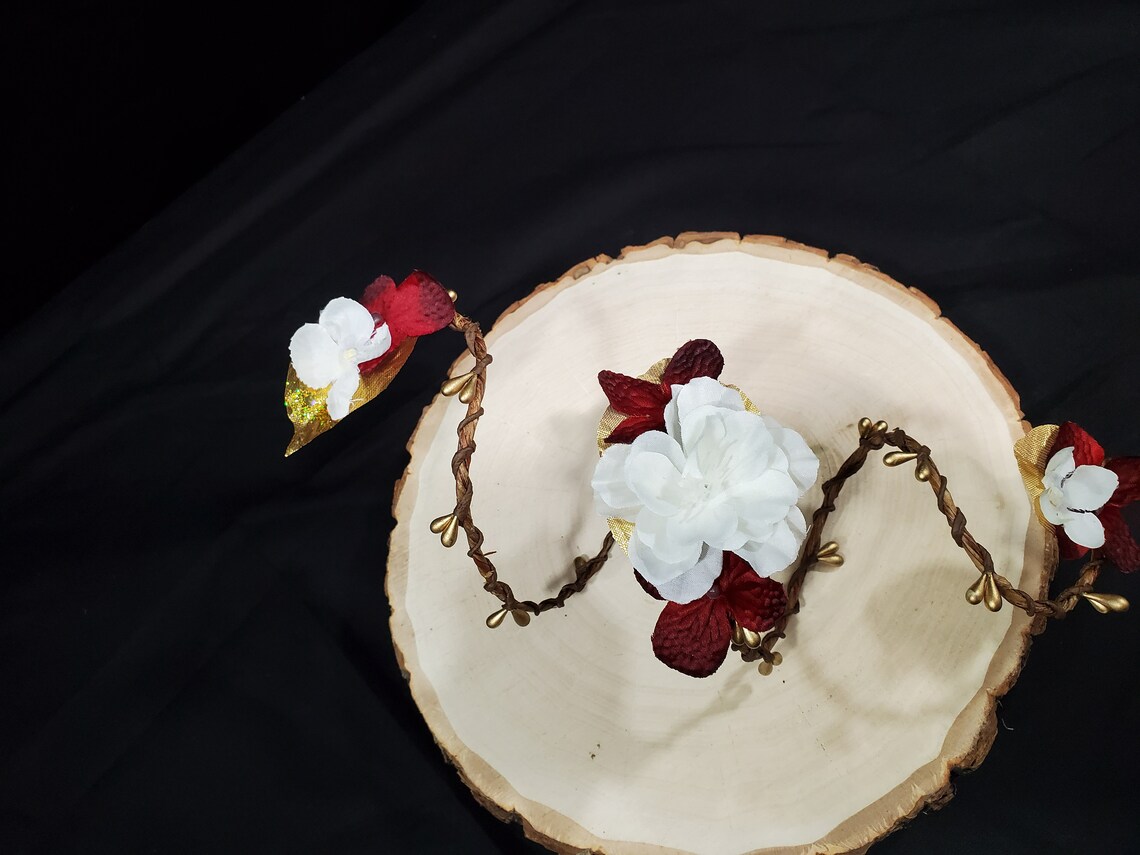 Flower Wrap Cuff Customizable Flower Arm Band Lavender Fairy Etsy