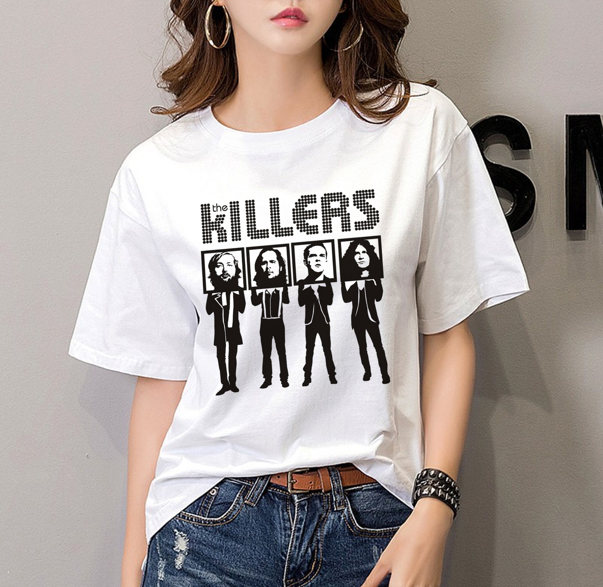 Discover The Killers Rock Band Shirt, Vintage The Killers Pressure Machine 90s Style Shirt