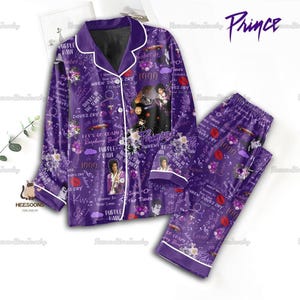 Prince Purple Pajamas Set, Prince Purple Shirt, Purple Rain