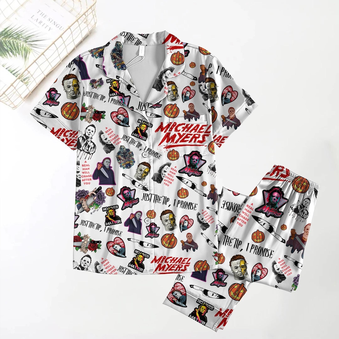 Michael Myers Pajamas, Halloween Movie Pajamas Set, Michael Myers