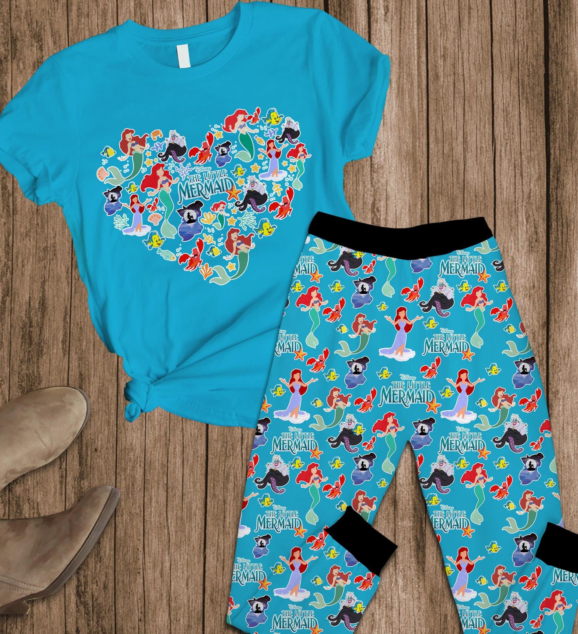 Ariel Pajamas Etsy