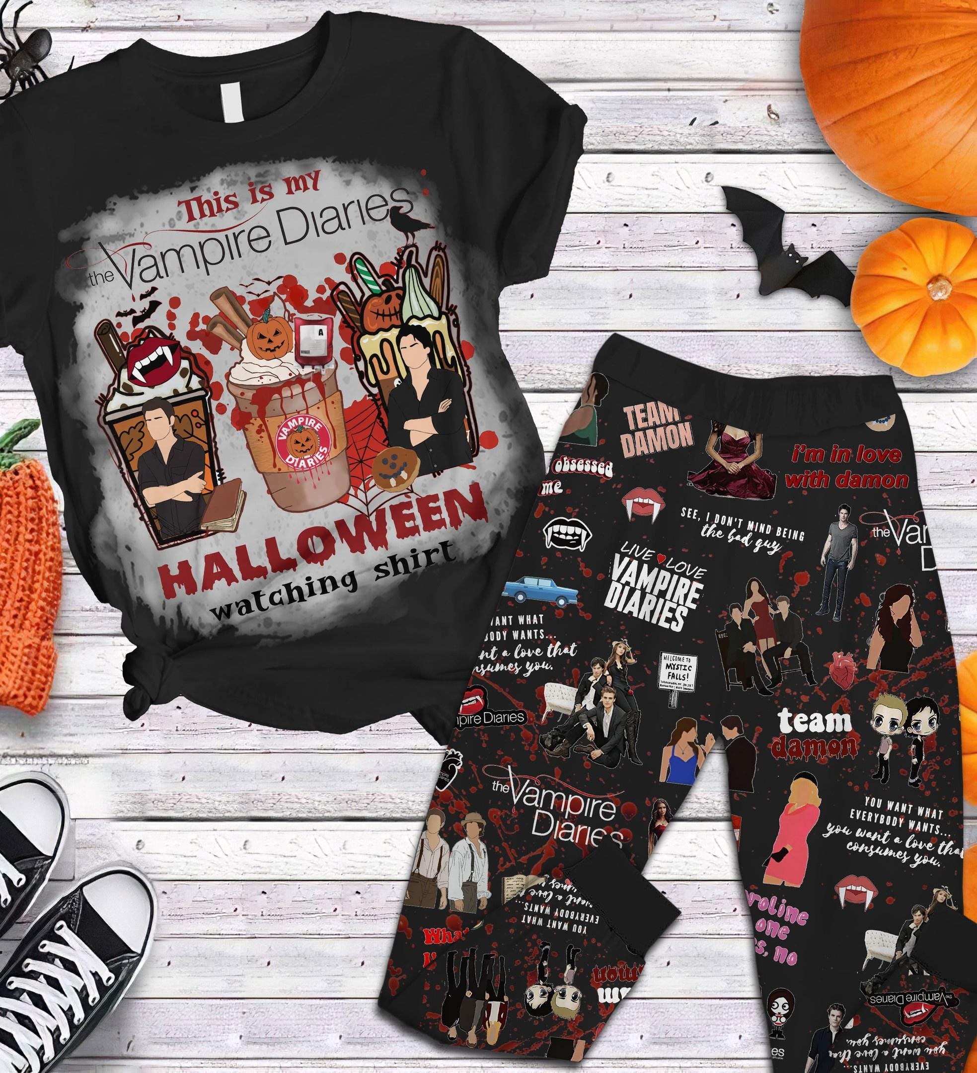 Vampire Halloween Pajamas Etsy