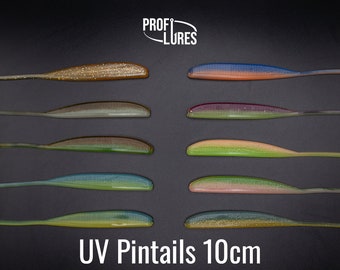 Profi Pintail 10cm Gummiköder Fisch Angeln Barsch Hecht Zander Spinnfischen No Action Bait