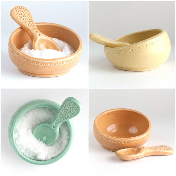 Ships 12/14 - Salt Cellar and Spoon - color options