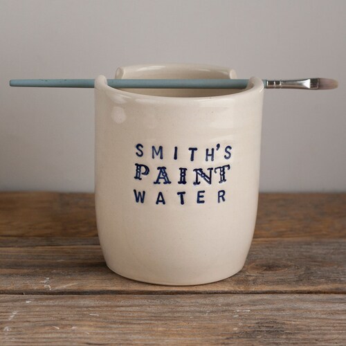 Palette and Paint Water Cup Gift Set Brush Pot Ceramic Etsy