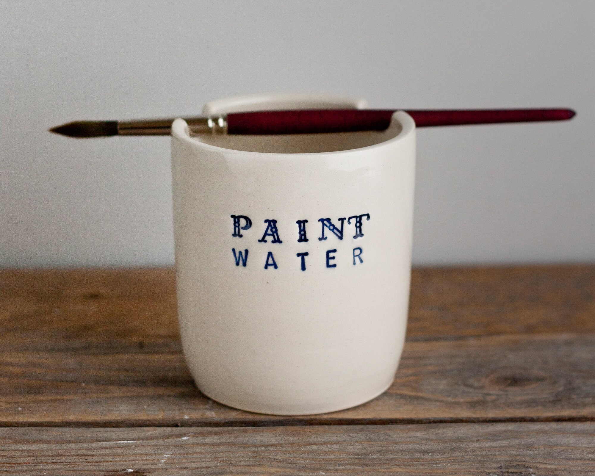 Palette and Paint Water Cup Gift Set Brush Pot Ceramic Etsy