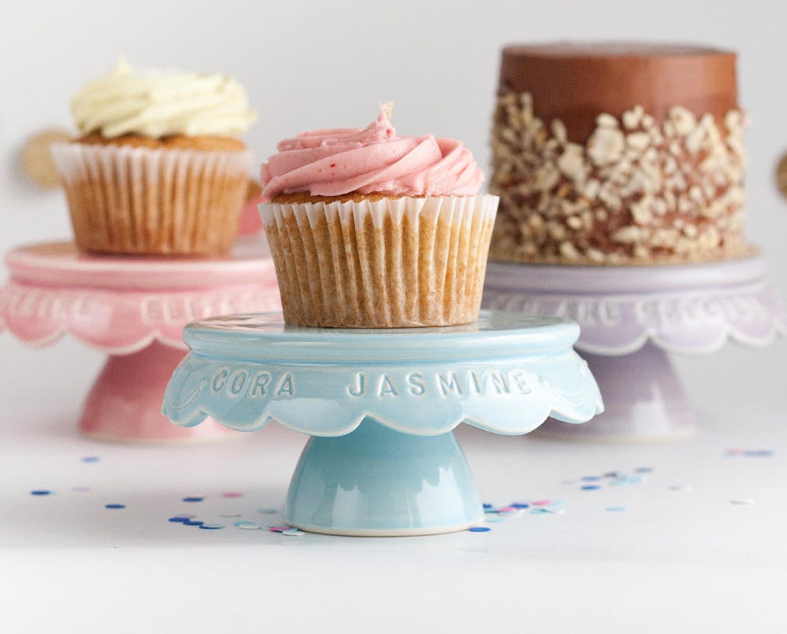 Cupcake Stand Personalized Birthday Cupcake Stand Etsy