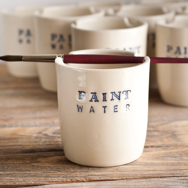 Aquarell Pinselbecher - Farbwasserbehälter - Pinselablage - Geschenk für Künstler
