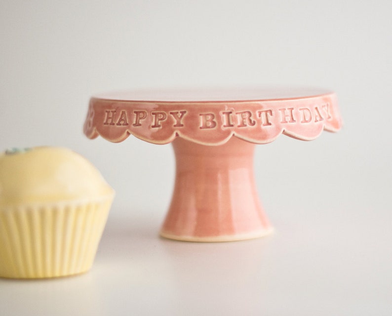 Cupcake Stand Happy Birthday Pink image 2
