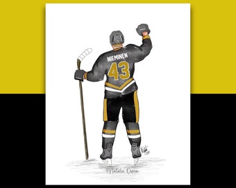 Otto Nieminen - Nottingham Panthers ice hockey player A5 art print